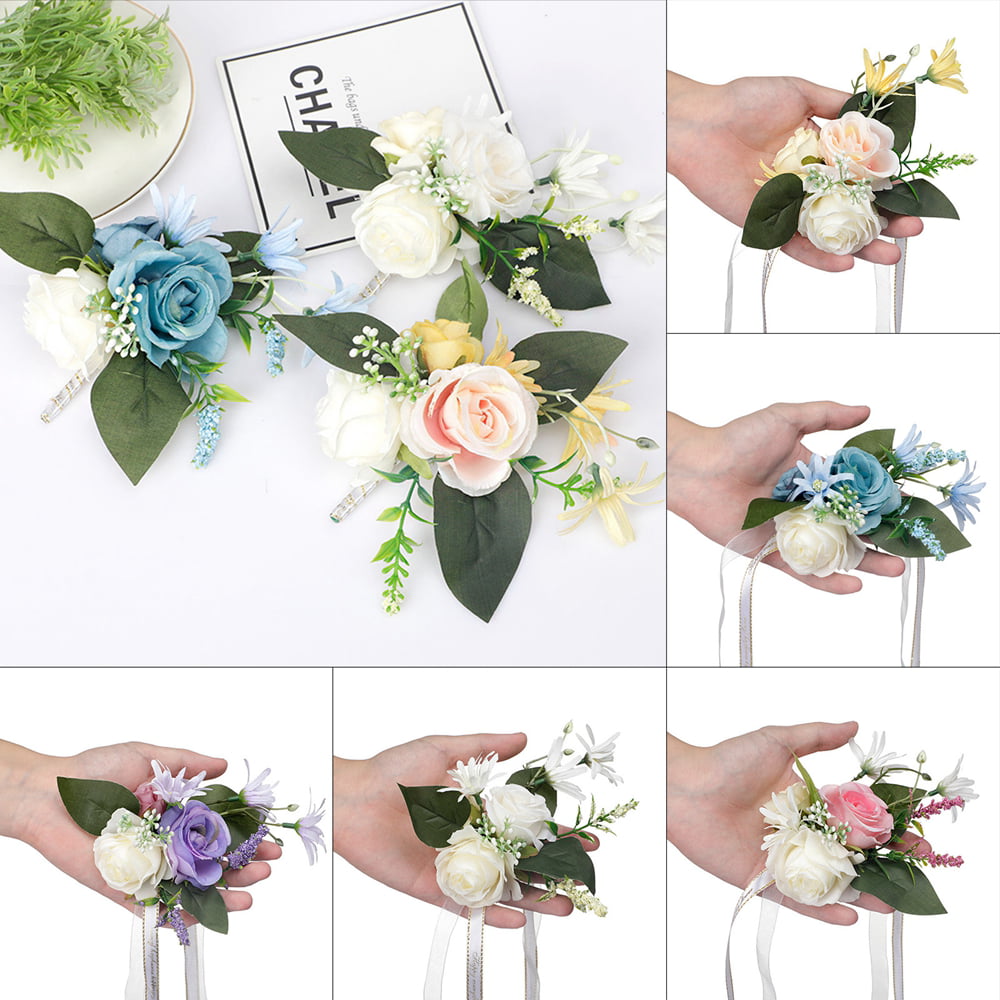 FloralFete Corsage Wristlet Elegant Wedding Accessory Set For Bridal Party,  Groomsmen & Bridesmaids Versatile Décor Accent From Meanniceg, $7.66