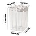thumbnail image 3 of 4-Compartment Multigrain Storage Container with Removable Dividers, Airtight Seal, Food Grade Plastic, 3L Capacity for Kitchen Pantry Organization, 3 of 8