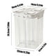 thumbnail image 3 of Contenedor multigrano de 4 compartimentos | Frasco de plástico apto para uso alimentario de gran capacidad de 3 y 4 litros | Hermético e impermeable con sello de silicona | Organización de despensa, 3 of 7