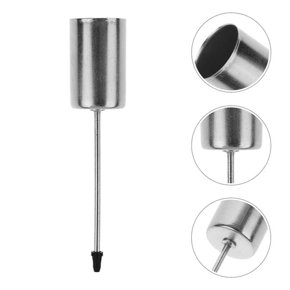 OUNONA 4pcs Stainless Steel Candlestick Holders with Spike Candle Stand for Wreath Decoration