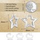 thumbnail image 5 of Pendientes ALEXCRAFT con forma de estrella de plata de ley para mujer, 5 of 7