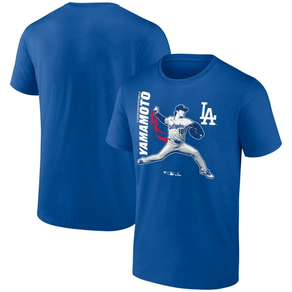 Men's Yoshinobu Yamamoto Royal Los Angeles Dodgers Player Graphic T-Shirt
