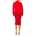 thumbnail image 4 of Women's Elegant 2-Piece Suit Set, Open Front Blazer and Pencil Skirt Workwear Outfit, 4 of 7