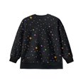 thumbnail image 5 of Xoenoiee Mushroom Butterfly Moon Star Print Girls Oversized Tunic Sweatshirt, Crewneck Long Sleeve Pullover with Side Slits, Long Loose Casual Top Fall Outfits, Size 13-14 Years, 5 of 7