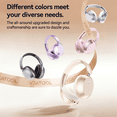 thumbnail image 5 of Bluetooth Headphones Over Ear, 58Hrs Playtime Wireless Headphones,Bass Boosted by 90%,Lightweight Headset with Deep Bass, Clear Call with 4 Noise Cancelling Mics,Low Latency for Travel Work Cellphone, 5 of 8