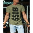 thumbnail image 2 of Gymish Lift Like a Boss Workout Shirts for Men, Gym Workout T-Shirt, 2 of 7