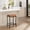 Black iron frame + brown PU-wrapped seat cushion, 1 unit, variant on Counter Height Bar Stools, 26.2" Barstools with Thick Padded Seat, Sturdy Metal Frame & Footrest, Faux Leather Saddle Stools for Kitchen, Dining Room