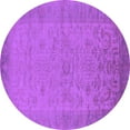 thumbnail image 1 of Ahgly Company Indoor Round Oriental Purple Industrial Area Rugs, 5' Round, 1 of 4
