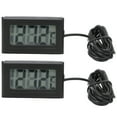 2Pcs Electronic Digital Thermometer Thermostat Temperature Meter 2s