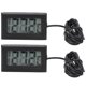 thumbnail image 1 of 2 termómetros digitales electrónicos, termostato, medidor de temperatura, actualización de 2 segundos con sonda, color negro, 1 of 15
