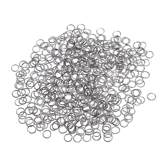 DESIGNICE 6mm Closed Jump Rings Jewelry Findings for Jewelry Making 500 Pieces