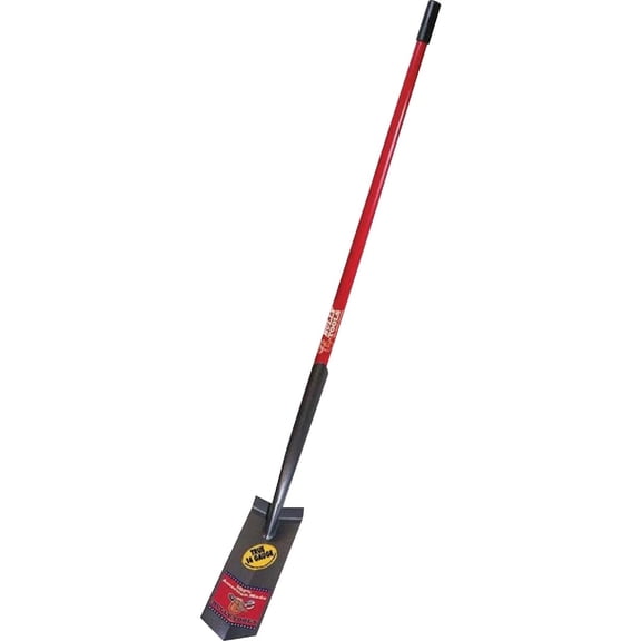 Bully Tools 92720 14-Gauge 4-Inch Trench Shovel with Fiberglass Long Handle — Residential Use, Standard Application