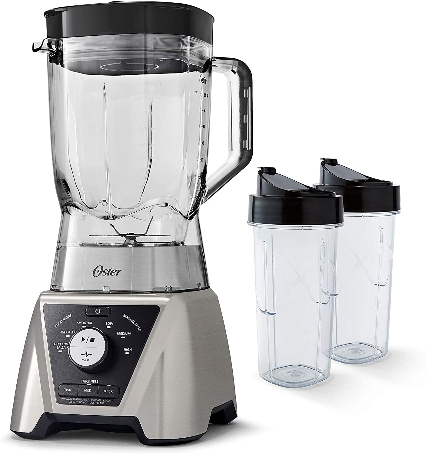 Oster BLSTTSCB2000 Pro Blender with Texture Select Settings, 2 BlendNGo Cups and Tritan Jar