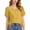 Yellow, variant on Sexlip Women's Blouse Short Sleeve Loose Fit Trendy Design Versatile Styling Breathable Wear Fashion Forward Modern Style Red XXL