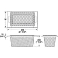 thumbnail image 5 of Pull-Out Wicker Basket with Frame Handles for Framed or Frameless 15" or 18" Cabinets w/Beech Frame and Runners (2, Width (14 5/16") for 18" Cabinets), 5 of 6
