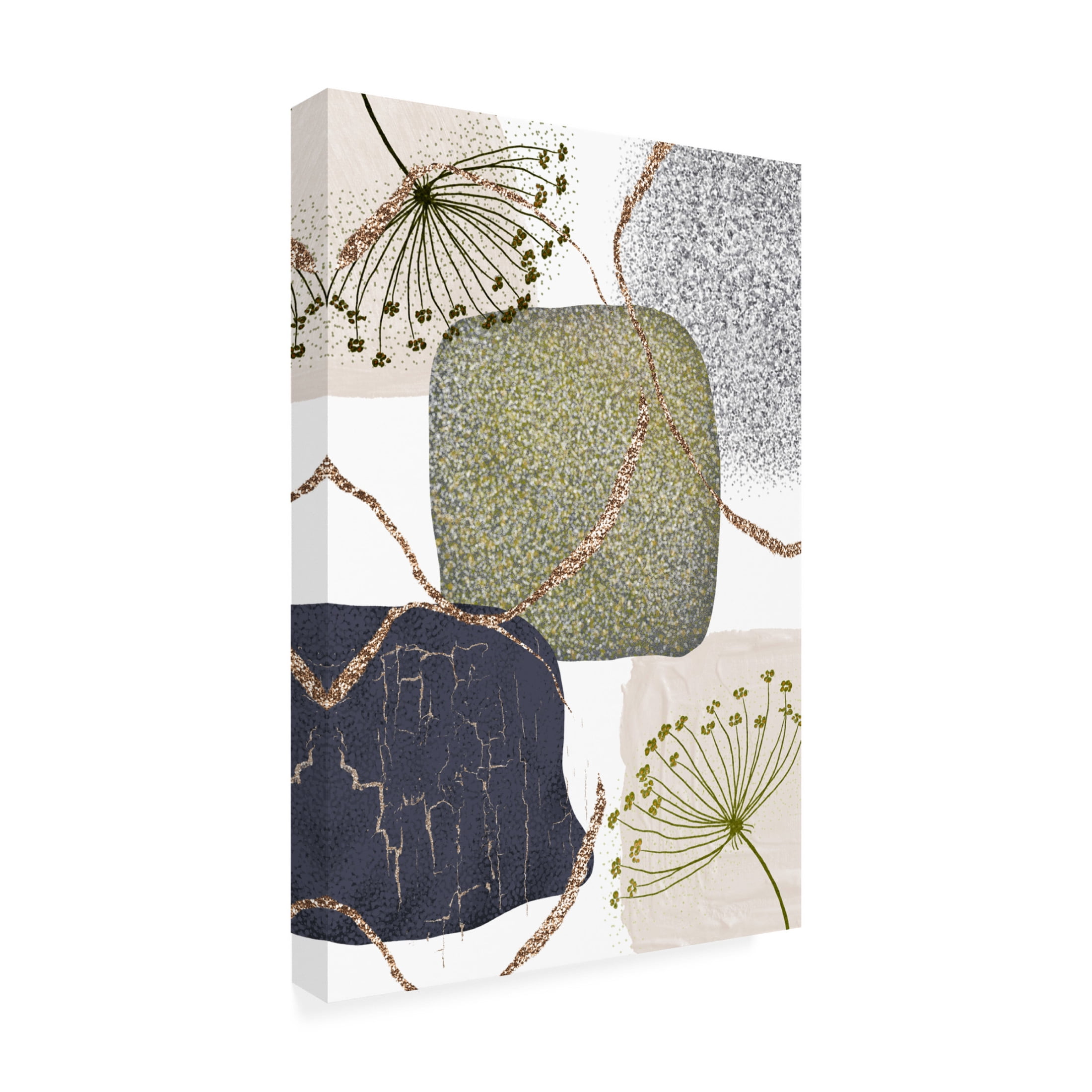 Trademark Fine Art Sally Ann Moss Green Grey 2 Canvas Wall Art