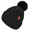 black, variant on Winter Beanie Hats for Women with Fleece Lined Knitted Warm Womens Pom Pom Hat Chunky Cable Skull Cap Gifts