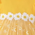 thumbnail image 5 of Toddler Girl Dresses School Uniform Dress Yellow Dress for Girls Spring Dresses for Girls Cute Baby Girl Clothes 12-18 Months, 5 of 5