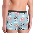 thumbnail image 3 of Goofa Cute Panda Flying in the Sky Printed Men's Boxer Briefs Underwear, Moisture-Wicking Underwear, Trunk,Soft and Breathable Cotton Underwear-Small, 3 of 9