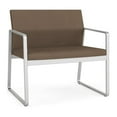 thumbnail image 1 of Gansett Reception Waiting Room Healthcare Bariatric Chair / Silver Steel / Brown, 1 of 5