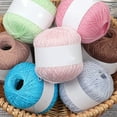 thumbnail image 2 of Knitting Thread Cotton Crochet Yarn cotton thread crochet Embroidery Clothes Sweater Tapestry Weave Line DIY Accessory, Light Pink, 2 of 8