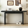 thumbnail image 2 of EUROCO 59.1" Wood Console Table,Modern Entryway Table Narrow Long Sofa Table Behind Couch Table for Living Room,Hallway,Black, 2 of 7