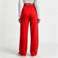 thumbnail image 3 of VV AVEORS Womens Wide Leg Sweatpant Cotton Lounge Travel Pants | Fall Fashion Sweat Pants 2026 Winter Baggy Joggers Red L, 3 of 4
