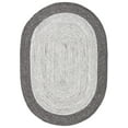 thumbnail image 2 of SAFAVIEH Braided Lars Geometric Reversible Area Rug, Charcoal/Ivory, 5' x 7' Oval, 2 of 10