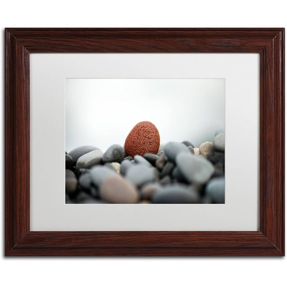 Trademark Fine Art Photography Matted Framed Art ' Red Stone ' by Philippe Sainte-Laudy