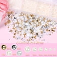 thumbnail image 6 of DIY Jewelry Kit Mixed Color Glitter Gemstones With Glue ToolsforCraft Decoration Accessory Making, 24 Compartments Pearl Crystal Decor Kit 4500 Pieces, Mixed Color Glitter Gemstones, 6 of 7