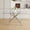 Silver+Clear, variant on Hassch 63 Inch Large Dining Table for 6-8, Modern Rectangular Dinette Table with Clear Tempered Glass Desktop and Silver Crossed Metal Legs, for Kitchen Dining Living Meeting Room Banquet Hall
