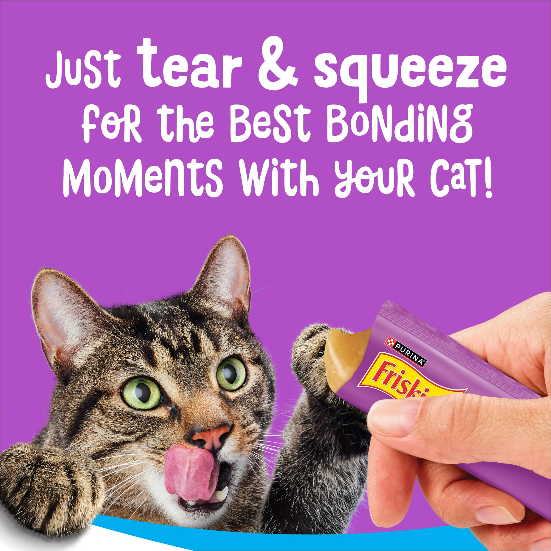 Purina Friskies lil’ Lickables With Tuna Lickable Cat Treats, 2 oz.