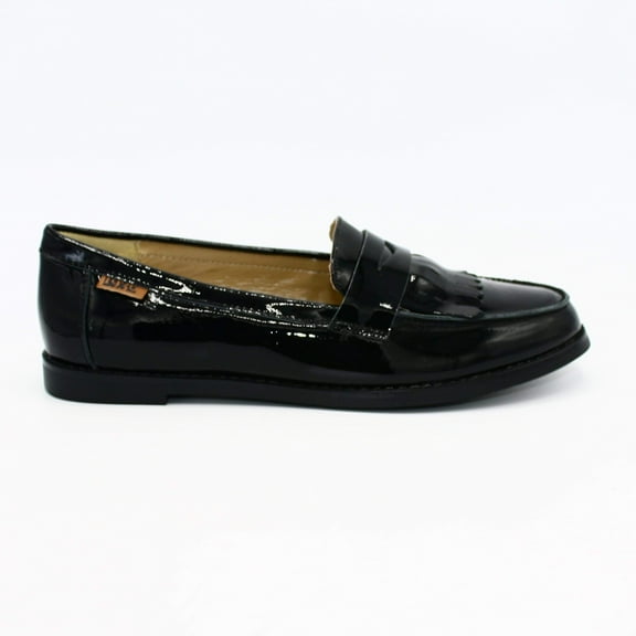 Women's Flat Penny Loafer in Semi-Metallic Finish- 1936 Boutique Style 1616-01