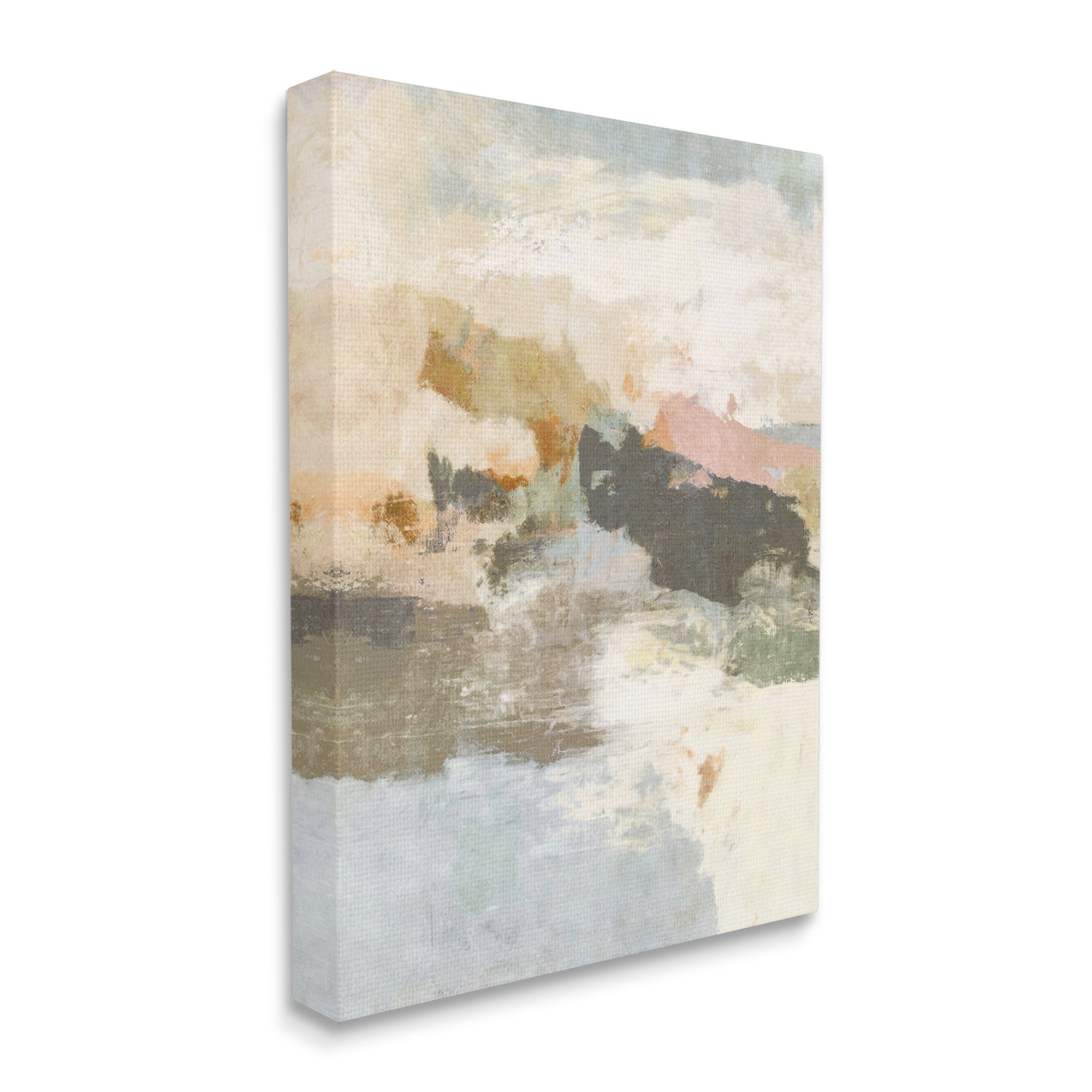 Stupell Industries Abstract Rustic Painting Abstract Painting Gallery Wrapped Canvas Art Print Wall Art, 24 x 30