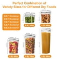 thumbnail image 6 of Asnews 7PCS Airtight Food Storage Containers with Lids, Plastic Kitchen and Pantry Organization Canisters, 6 of 10