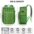 thumbnail image 3 of Tie Dye Weed Leaf Insulated Cooler Backpack, Leakproof Lunch Bag with Marijuana Leaf Aesthetic for Camping, Hiking, and Travel, 3 of 6