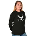 thumbnail image 4 of US Air Force Official USAF Symbol Unisex Plus Size Long Sleeve Tee Shirt Brisco Brands 2X, 4 of 5