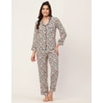 thumbnail image 2 of Moomaya Sleepwear, Printed Night Suit For Women, Two-Piece Lounge Set, 2 of 9
