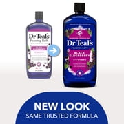 Dr Teals Foaming Bath with Black Elderberry & Vitamin D, 34 fl oz.