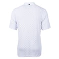 thumbnail image 3 of Men's Cutter & Buck White Cleveland Browns Big & Tall Virtue Eco Pique Tile Print Recycled Polo, 3 of 3