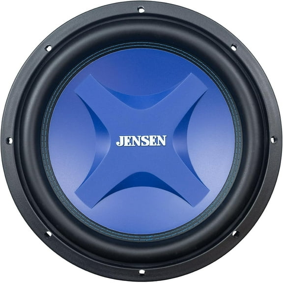 Jensen 12-Inch Subwoofer | 1200W Peak Power | Blue Woofer Cone | Digitally Optimized Bass Audio