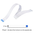 thumbnail image 4 of Cable FFC Cinta Plano Flexible 40 Pasadores 0,5mm Paso 400mm Largo Tipo B para LCD 3D Impresora Cámara DVD TV Portátil Audio Paquete de 5 Unique Bargains, 4 of 5