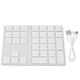 thumbnail image 3 of Teclado numérico, BT308 34 teclas Mini teclado numérico inalámbrico Teclas Teclado numérico Los mejores materiales, 3 of 8