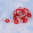 thumbnail image 3 of Rongfmy 3 Yd 1 inch Embroidered Guipure Lace Daisy DIY Sewing Flower Applique Ribbon, 3 of 9