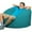Teal-Suede, variant on Ultimate Sack 3ft Foam Filled Washable Suede Covered Bean Bag Chair, Purple