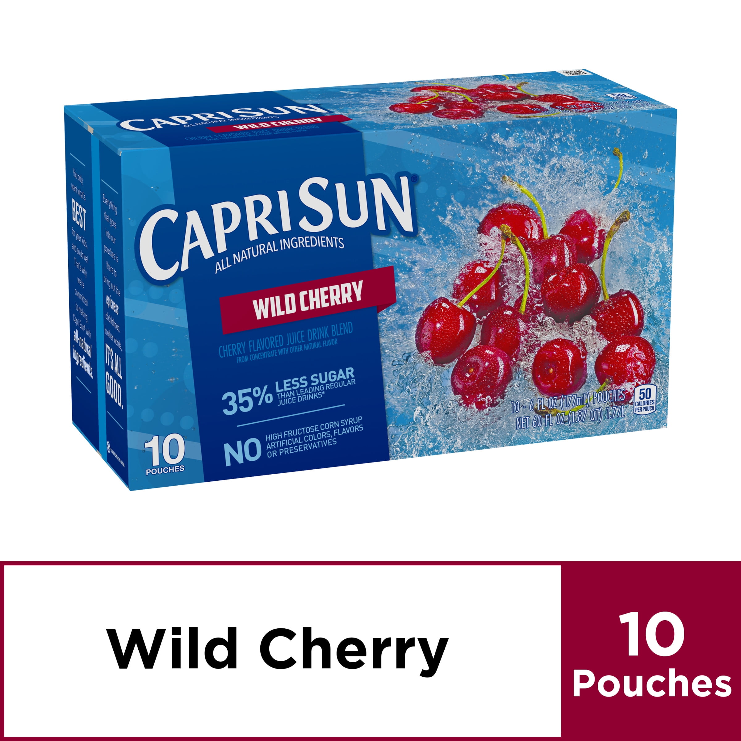 Capri Sun Wild Cherry Flavored Juice Drink Blend, 10 ct. Box Walmart