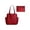 Red, variant on Summer Bohemian Crochet Embroidered Straw Tote Bag, Large Capacity Woven Beach Shoulder Bag, Vacation Handbag for Pool Days, Shopping, Travel Trips and Casual Outdoor Summer Daily Use, 13*11in, B