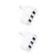 thumbnail image 4 of Methold 3 puertos USB Hub USB3.0 Splitter Laptops Docking Station Extender Computadora PC Ratón Teléfono Carga Transmisión Adaptador Oficina blanco en bolsa 2piezas, 4 of 5