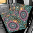 thumbnail image 4 of KUIFORTI Boho Mandala Auto Seat Covers Full Set, Front Seats and Rear Bench Cover Protector for Car Truck SUV, 4 Pack Vehicle Seat Protector Easy to Install, 4 of 7