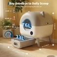 thumbnail image 2 of Automatic Self-Cleaning Cat Litter Box – Large Capacity, App Control, Multiple Safety Protection, Includes 1 Roll Garbage Bags, Easy to Clean, 2 of 8